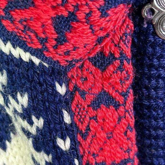 Dale of Norway sweater men's Medium unisex cardigan reindeer fair isle‎ grandpa - Picture 13 of 13